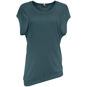 Izola Sustainable Petrol Blue Raglan Sweater by OFF>GRID