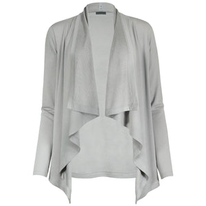 Tuiran Sustainable Pale Grey Cardigan by OFF>GRID